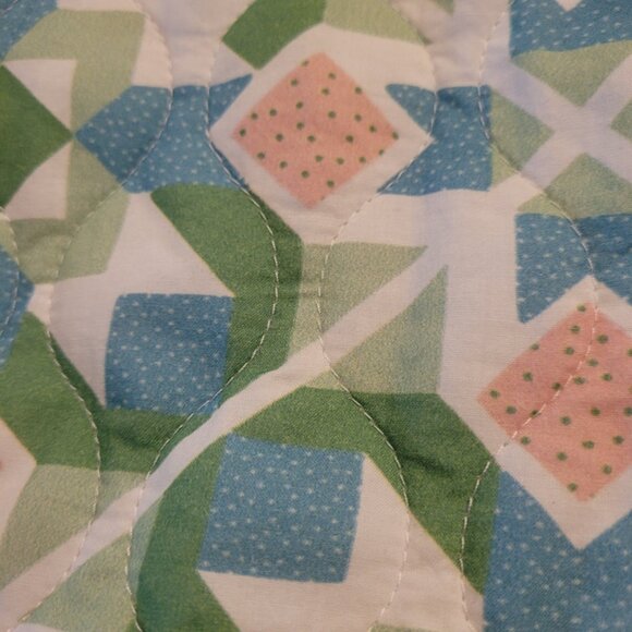 NWT MELISSA NEPTON Women's Rosalyn Soft Green Patchwork Jacket Size M - Picture 5 of 5